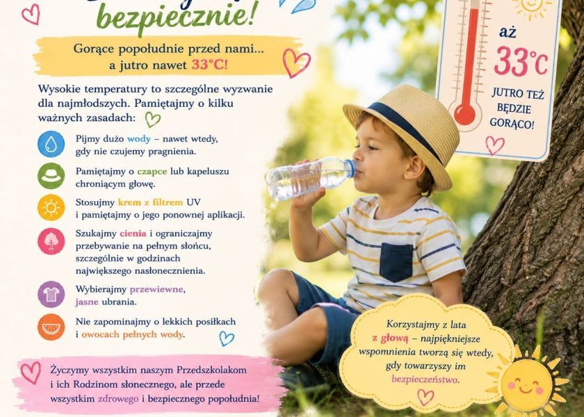 ☀️🌡️ Gorące popołudnie przed nami… a jutro zapowiada się jeszcze bardziej upalnie! 🌡️☀️